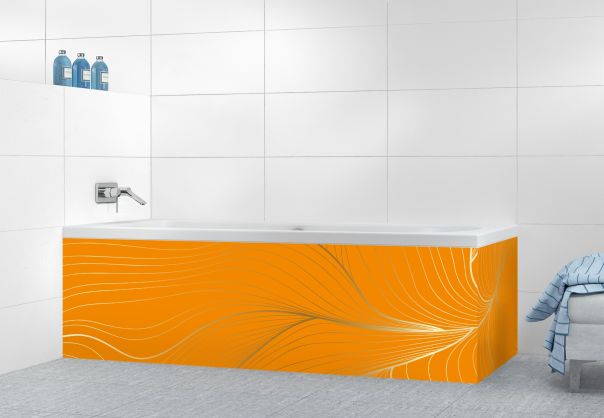 Panneau tablier de bain Volupté couleur Citrouille