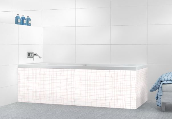 Panneau tablier de bain Stockholm couleur Quartz rose