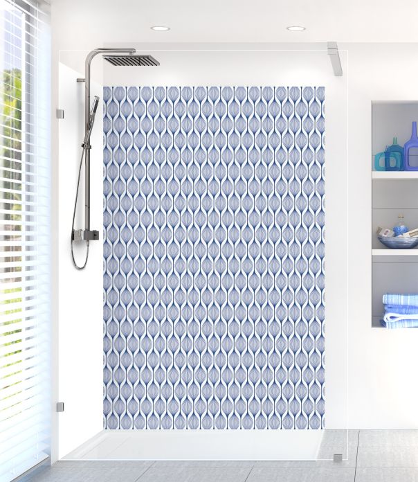 Panneau de douche Rubans design couleur Bleu électrique