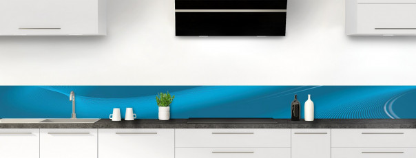 Crédence de cuisine Volute couleur bleu baltic dosseret