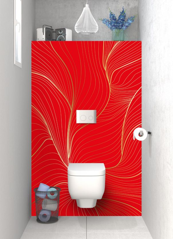 Panneau WC Volupté couleur Rouge vermillon