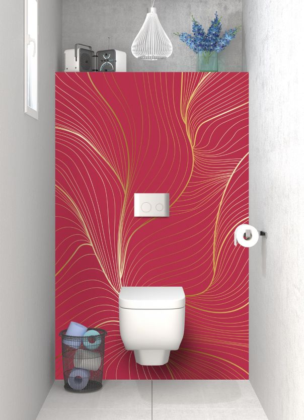 Panneau WC Volupté couleur Rose grenade