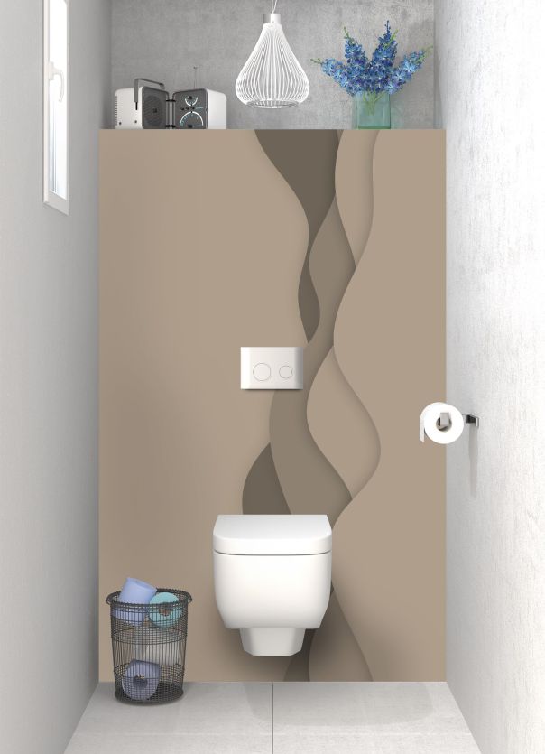 Panneau WC Vagues couleur Mulot