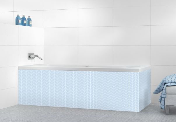 Panneau tablier de bain Origami  couleur Bleu dragée