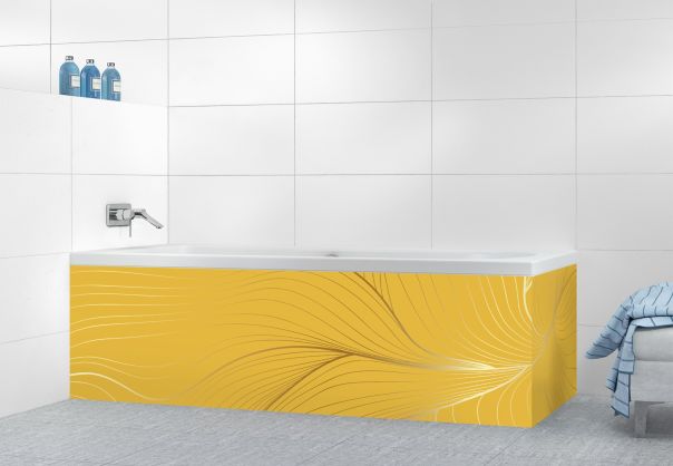 Panneau tablier de bain Volupté couleur Curcuma