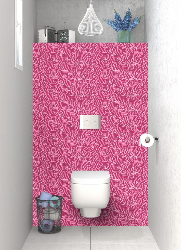 Panneau WC Osaka couleur Saphir rose