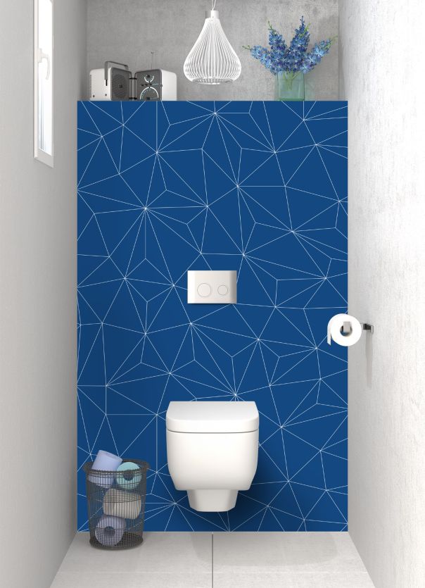 Panneau WC Constellation couleur Bleu électrique