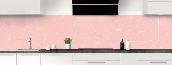 Crédence de cuisine Constellation couleur Quartz rose panoramique