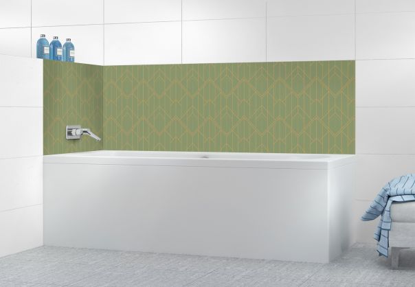 Panneau de bain Gatsby doré couleur Vert sauge