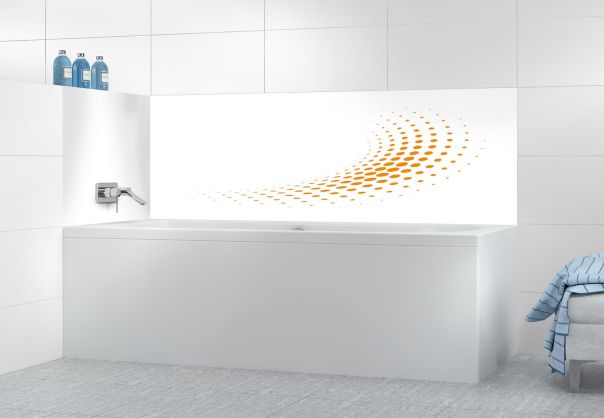 Panneau de bain Nuage de points couleur Citrouille