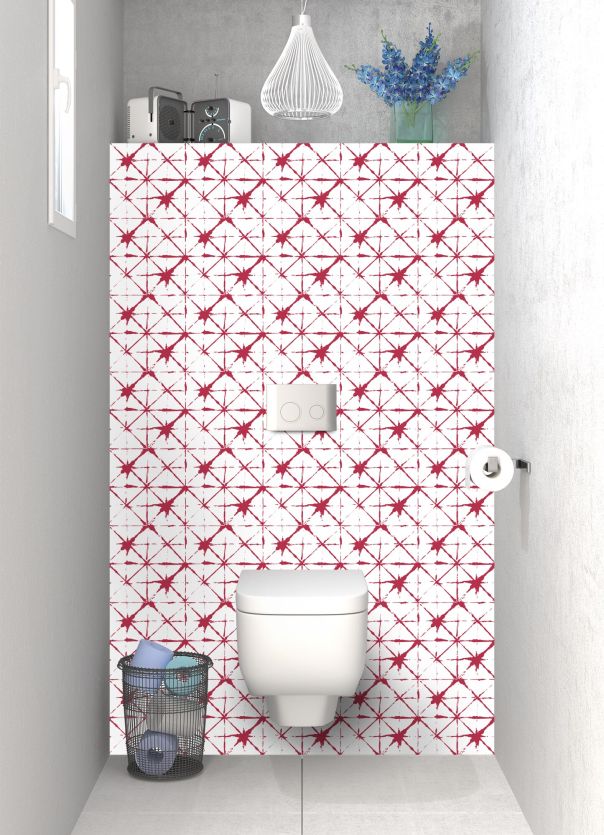 Panneau WC Casablanca couleur Rose grenade