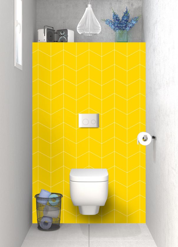 Panneau WC Origami couleur Mimosa