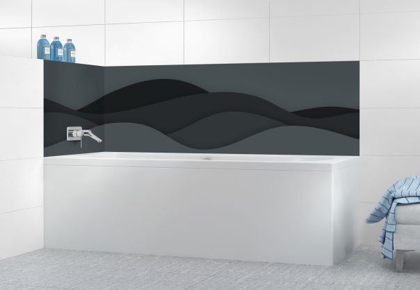 Panneau de bain Vagues couleur Gris anthracite