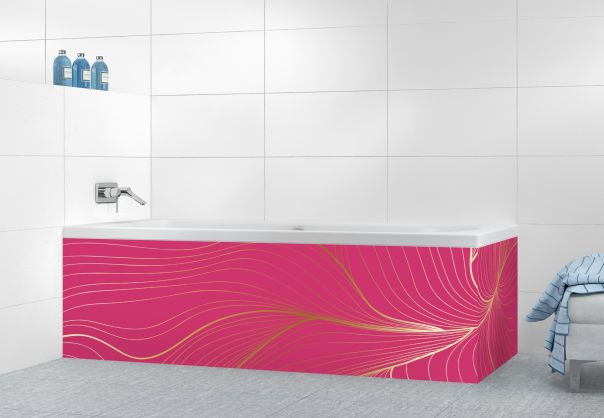 Panneau tablier de bain Volupté couleur Saphir rose