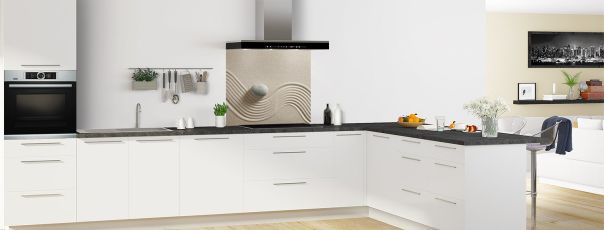 Crédence de cuisine Jardin japonais  fond de hotte en perspective