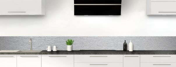 Crédence de cuisine Inox Brossé frise