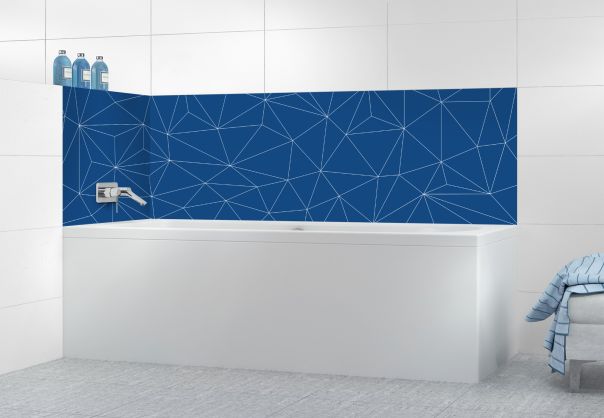 Panneau de bain Constellation couleur Bleu électrique motif inversé