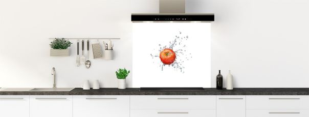 Crédence de cuisine Splash tomate fond de hotte motif inversé