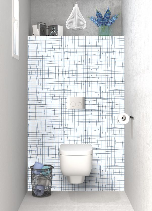 Panneau WC Stockholm couleur Bleu électrique