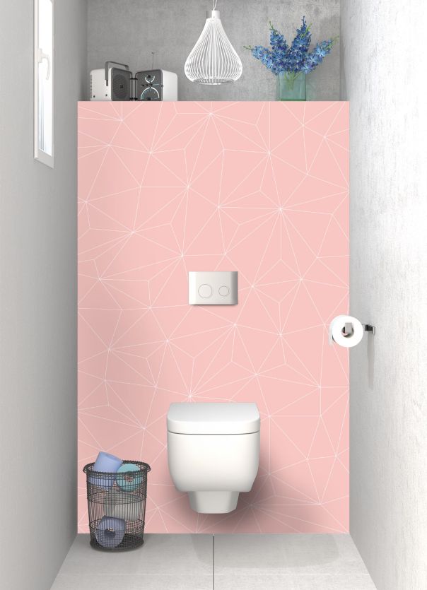 Panneau WC Constellation couleur Quartz rose motif inversé