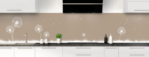 Crédence de cuisine Pissenlit au vent couleur Mulot panoramique