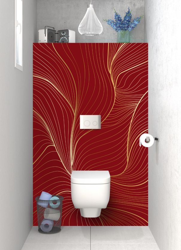 Panneau WC Volupté couleur Rouge grenat