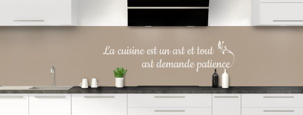 Crédence de cuisine Citation  couleur Mulot panoramique