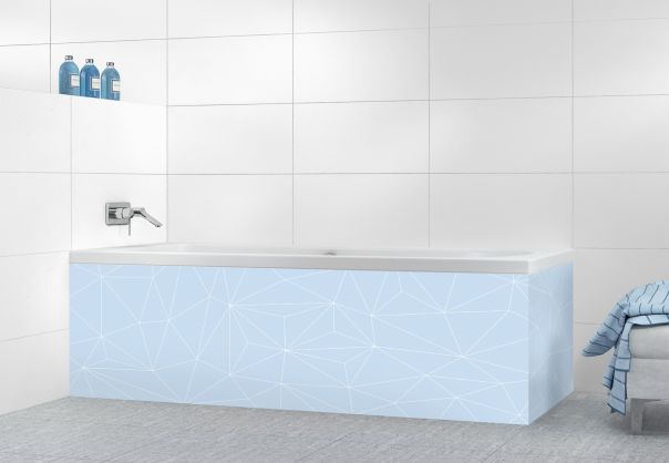 Panneau tablier de bain Constellation couleur Bleu dragée motif inversé