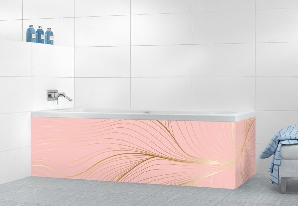 Panneau tablier de bain Volupté couleur Quartz rose