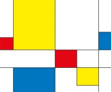 Crédence Rectangles Mondrian