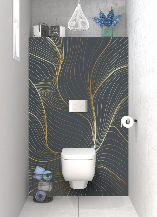 Panneau WC Volupté couleur Gris anthracite motif inversé