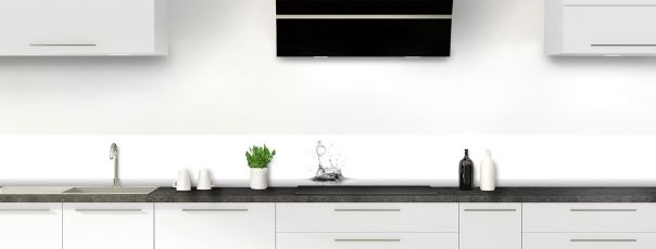 Crédence de cuisine Bulle d'eau frise motif inversé