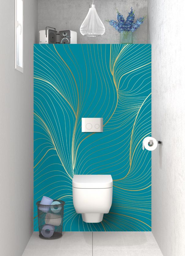 Panneau WC Volupté couleur Bleu paon