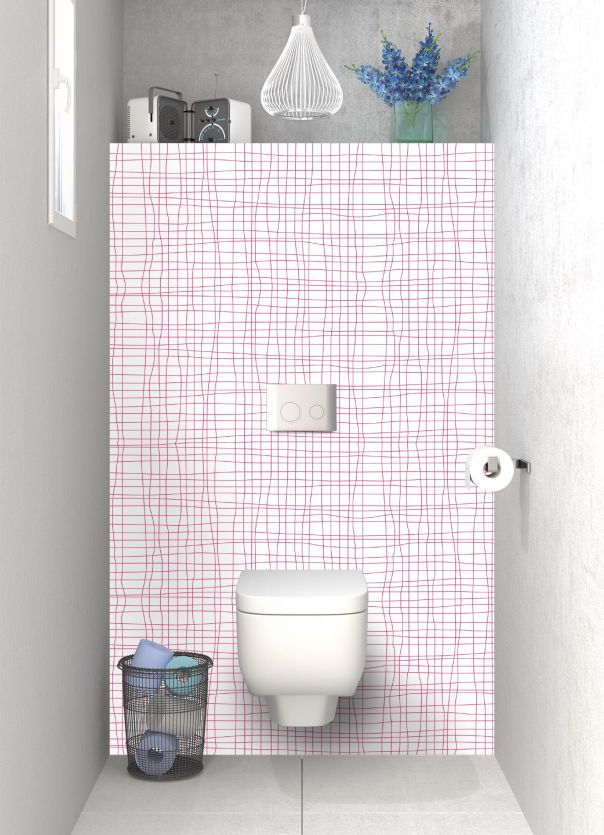 Panneau WC Stockholm couleur Saphir rose