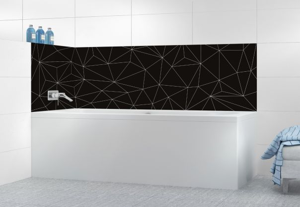 Panneau de bain Constellation couleur Noir motif inversé