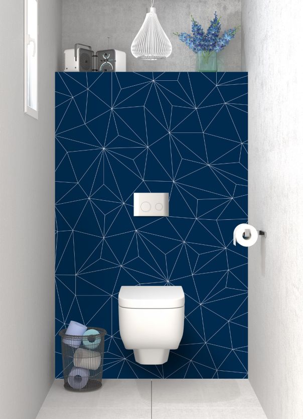 Panneau WC Constellation couleur Bleu nuit