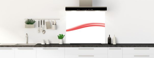 Crédence de cuisine Ruban couleur couleur Quartz rose fond de hotte motif inversé