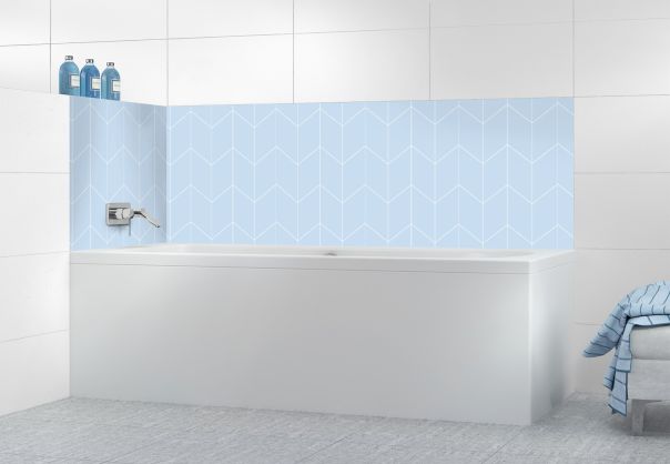 Panneau de bain Origami couleur Bleu dragée