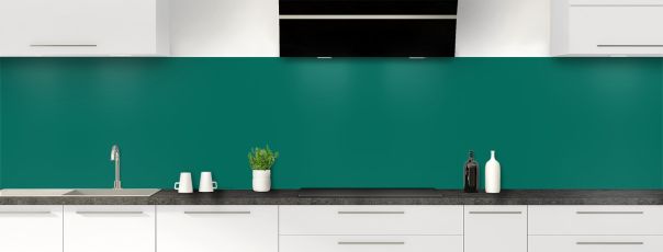 Crédence en couleur Vert jade pour une cuisine moderne et originale