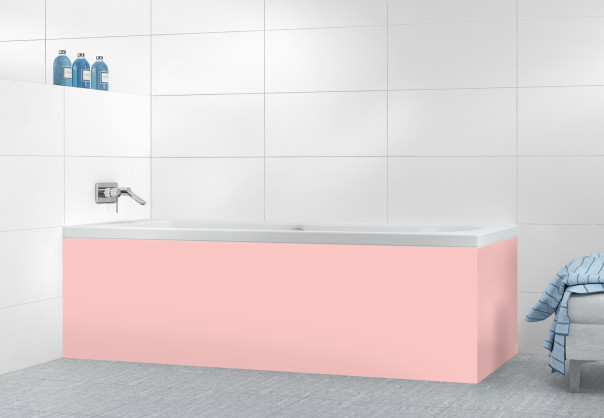 Panneau tablier de bain Quartz rose