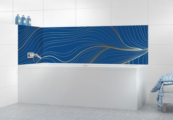 Panneau de bain Volupté couleur Bleu électrique