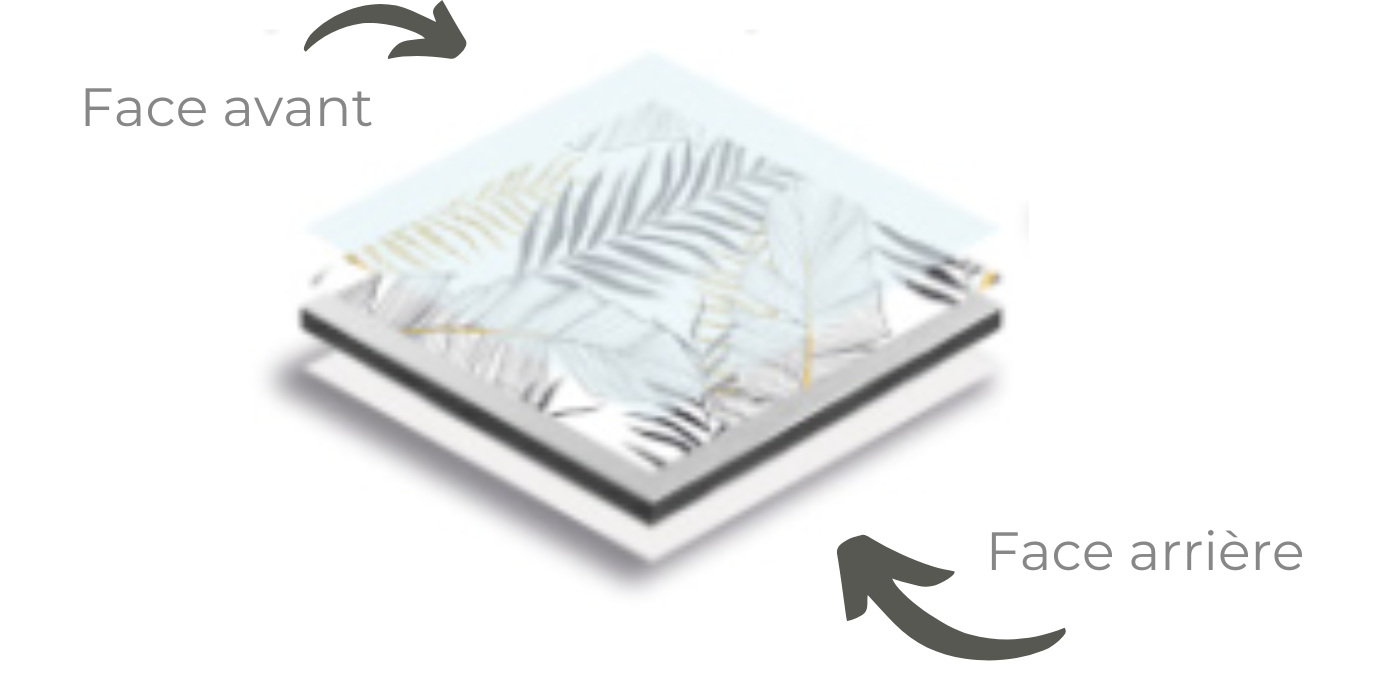 Films de protection pour une crédence en aluminium mat.