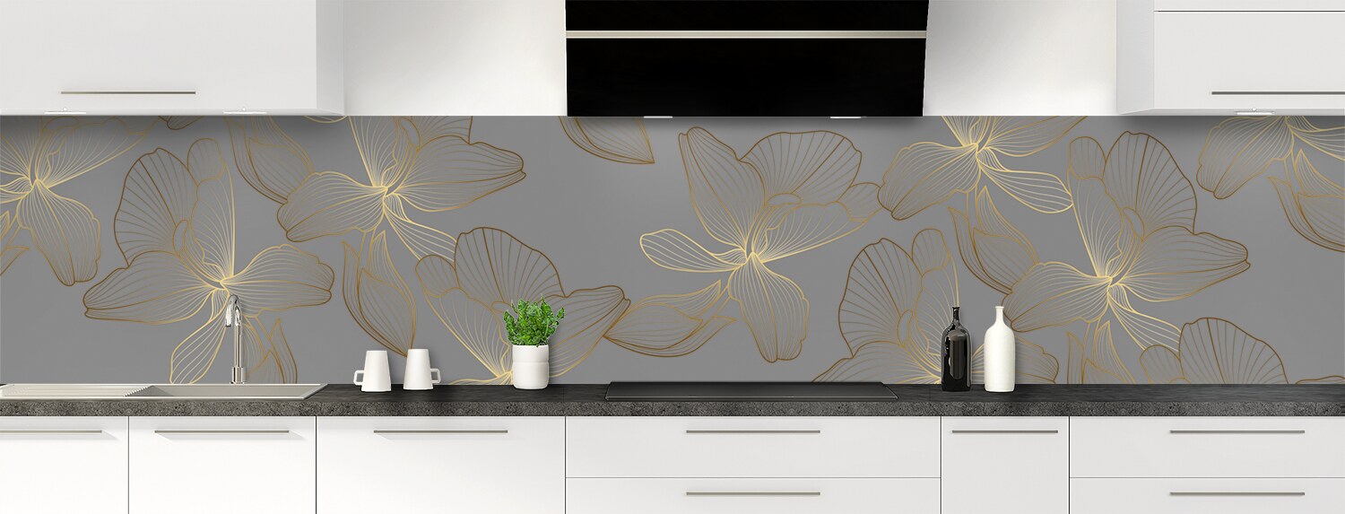 Décoration Murale Cuisine Motif Café DEQORI Crédence De Cuisine En Verre - Motif Pierre Naturelle Raffinée - 80 X 60 Cm - Panneau Arrière De Salle De Bain Ou De Cuisinière